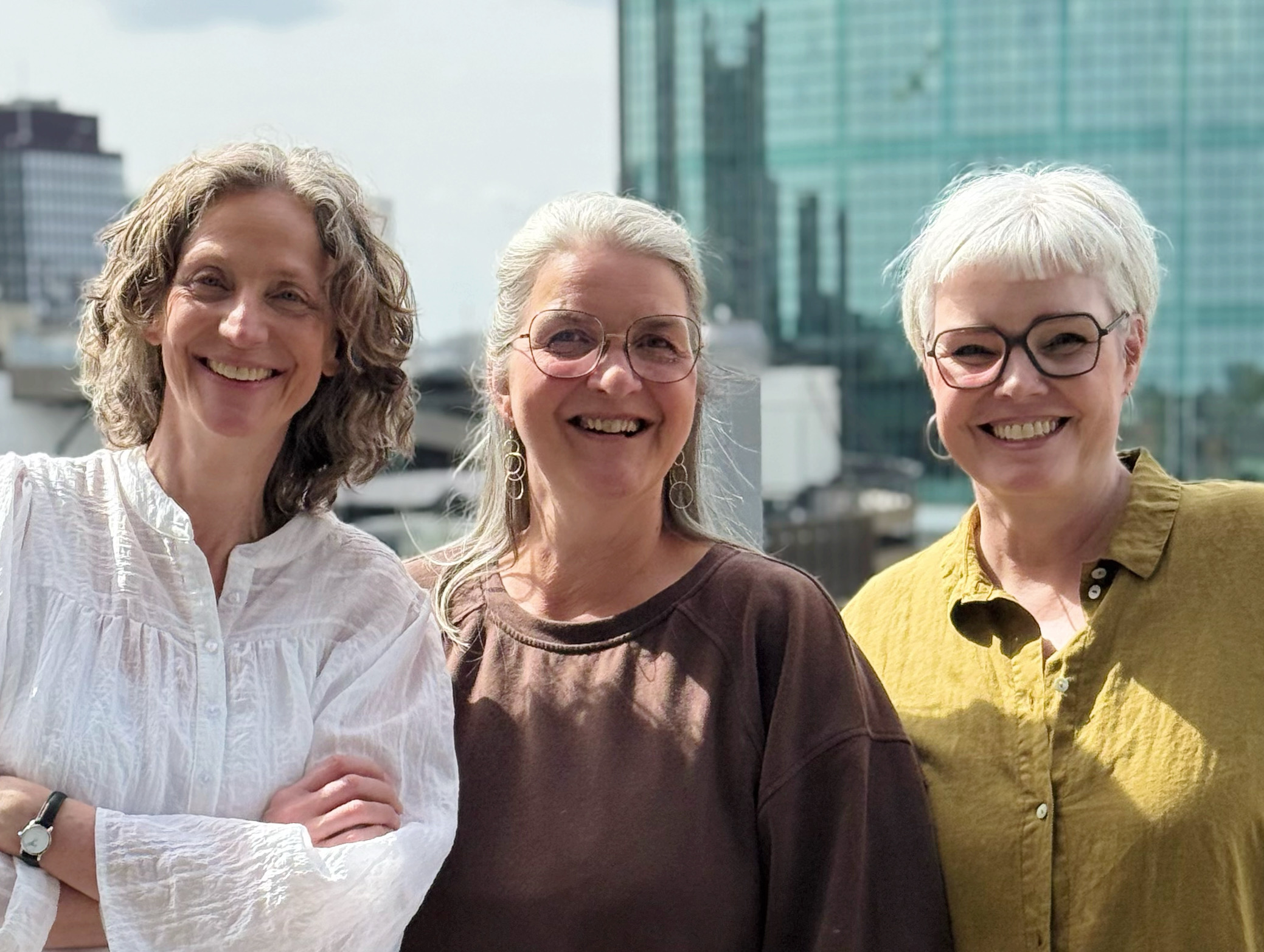 Het bestuur van Blommen: Jiska Wolthaus, Marieke Boon en Marielle Kleynjan